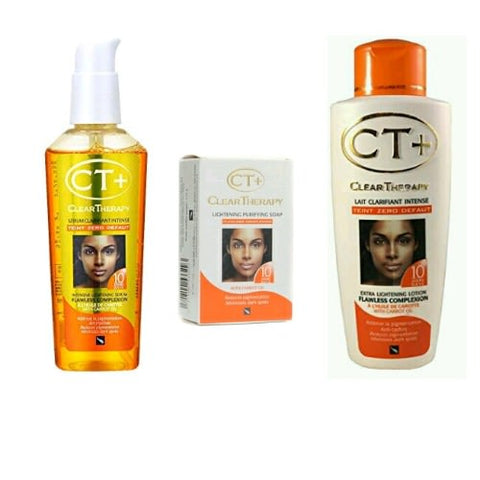 CT+ Clear Therapy Extra Lightening Lotion, Oil and Soap