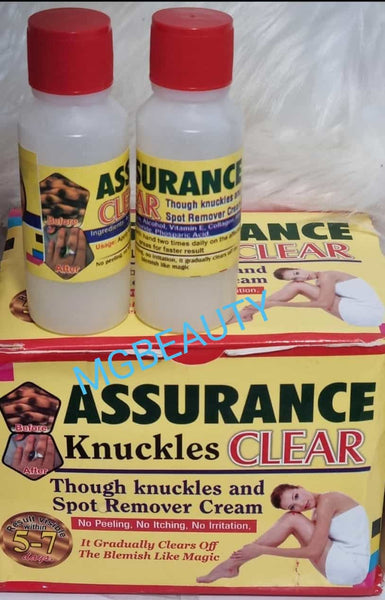 Assurance Knuckles Clear For Tough Knuckles Knees & Elbow And tough Spots on the body