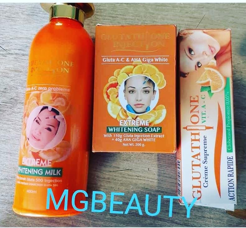 GLUTATHIONE INJECTION EXTREME WHITENING LOTION 400M, FACECREAM and SOA MGbeauty Place GLUTATHIONE INJECTION EXTREME WHITENING LOTION 400M, FACECREAM and SOA MGbeauty Place