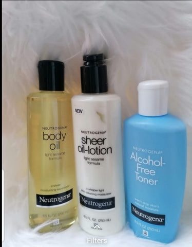 Neutrogena body lotion-body oil- Alcohol Free Toner