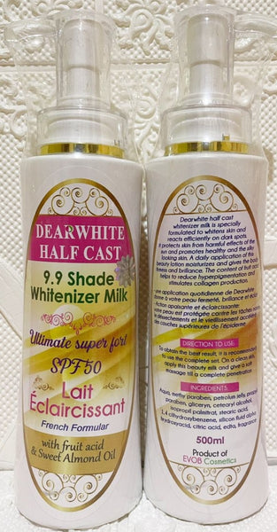Dear White Half cast whitenizer body milk super strong 500ml