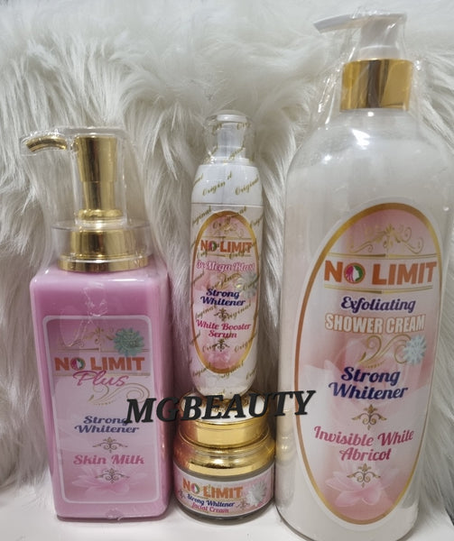 No Limit strong whitener(PLUS)lotion +Shower Cream +Serum +facecream 4in1