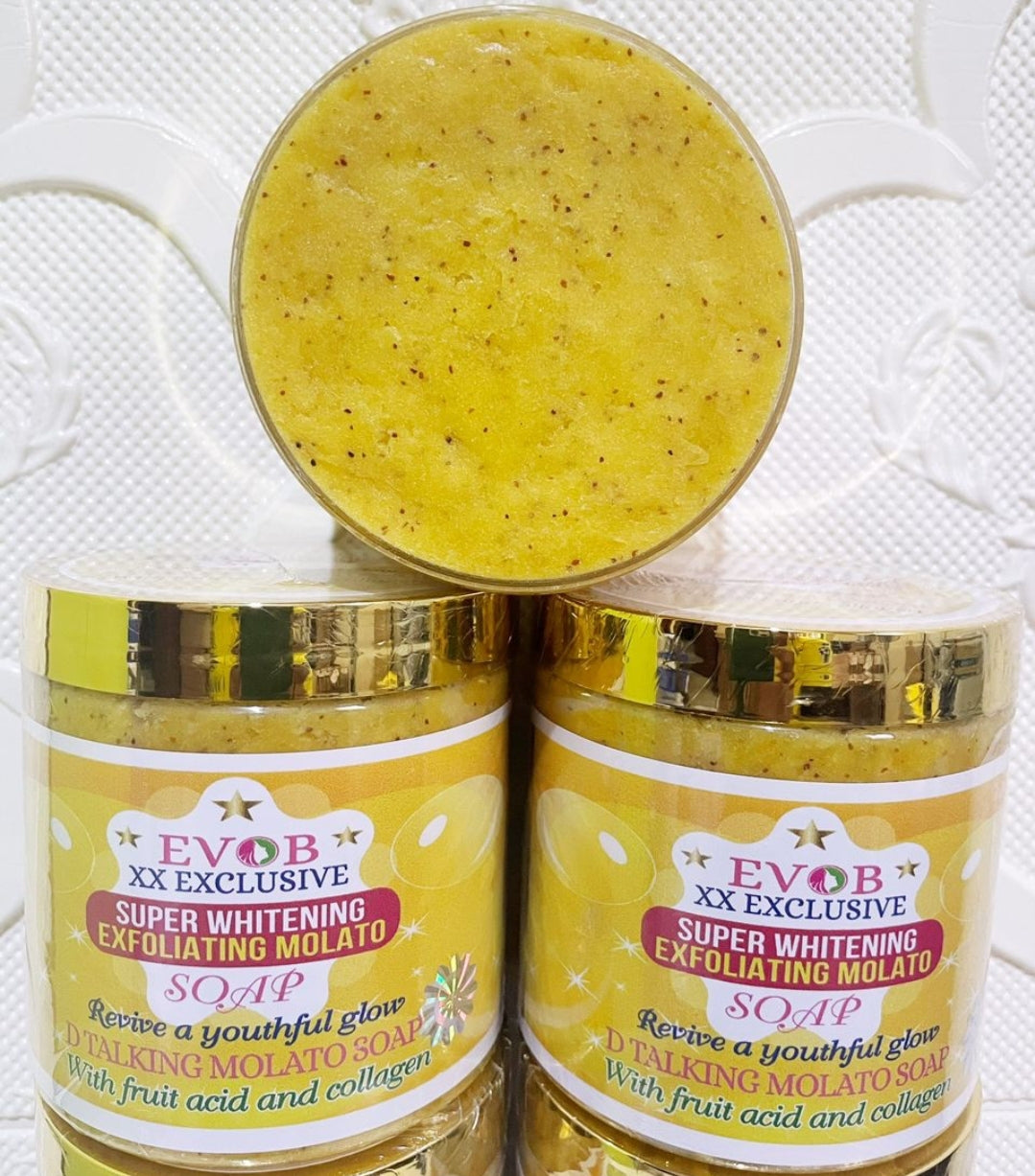 EVOB XX EXCLUSIVE SUPER WHITENING EXFOLIATING MOLATO SOAP TALKING D TA MGbeauty Place EVOB XX EXCLUSIVE SUPER WHITENING EXFOLIATING MOLATO SOAP TALKING D TA MGbeauty Place
