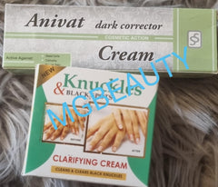 Anivat Dark Spot Corrector cream and Knuckles Black spots clarifying cream