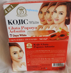 X 2 KOJIC WHITE SOAP Gluta Papaya Arbutin Skin Whitening In 7 Days